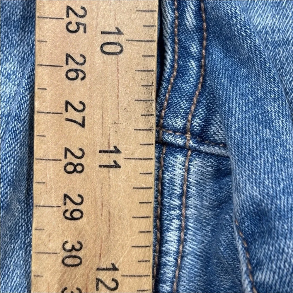 American Eagle Denim Super High-Rise Jegging Women 12 Light Blue Distressed - Picture 3 of 11
